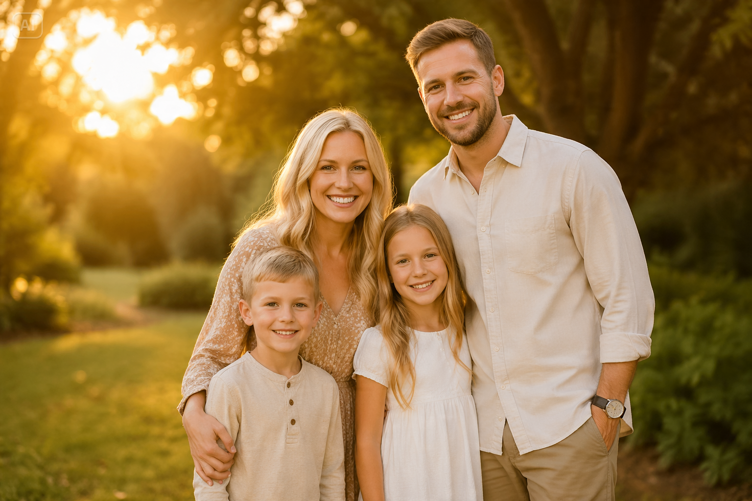 Prompt Seen family AI photos