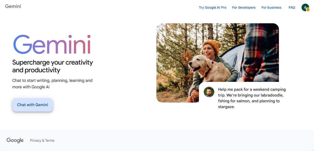 Google Gemini para criação de conteúdo