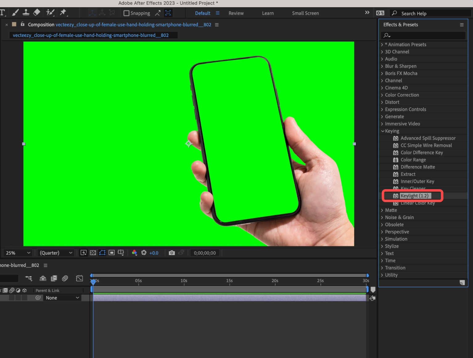 An easy way to remove background color in After Effects