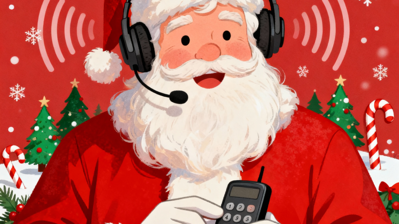 顧客体験に使用されるサンタの声