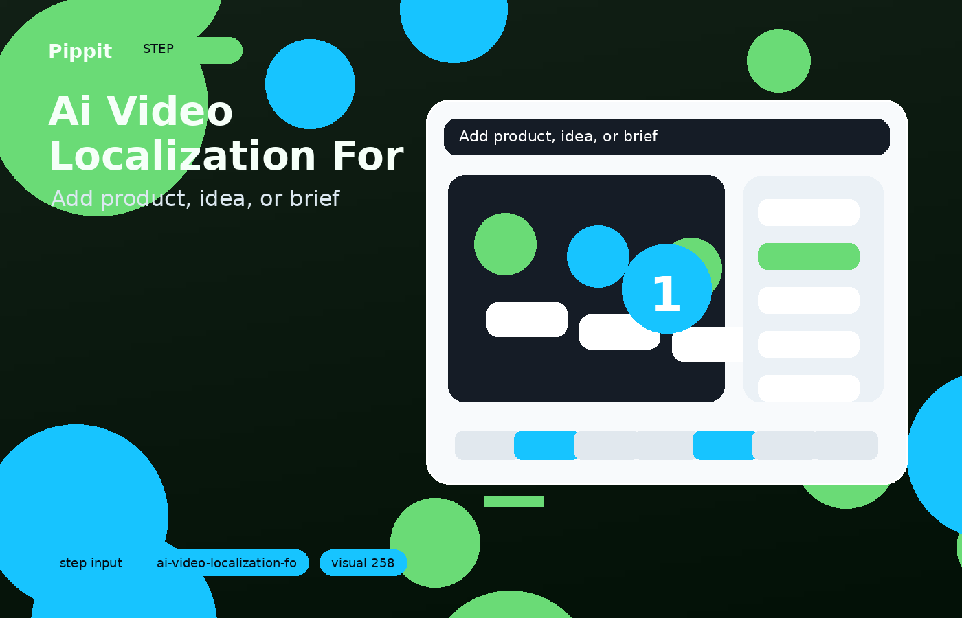 ai video localization for tiktok input step in Pippit
