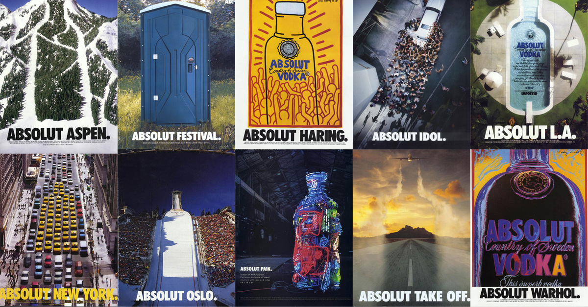 Absolut vodka series (1980s–2000s) poster