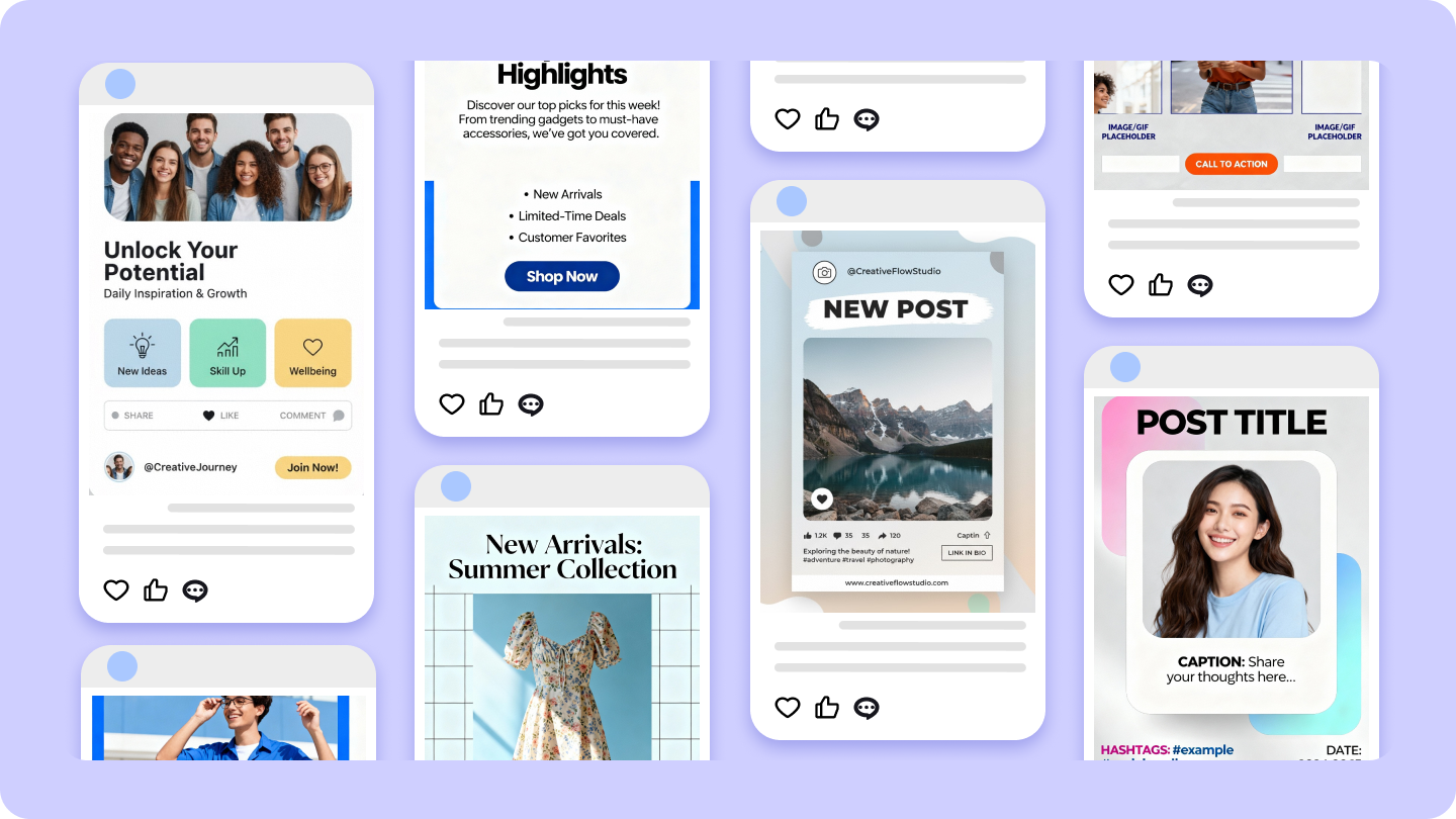 sociale mediatemplates