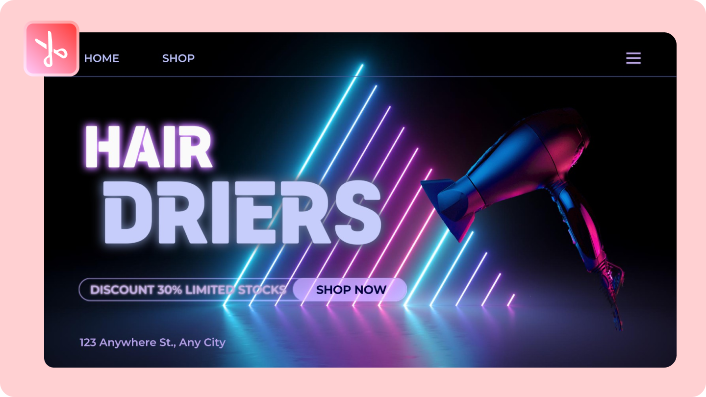 patalastas para sa salon ng buhok