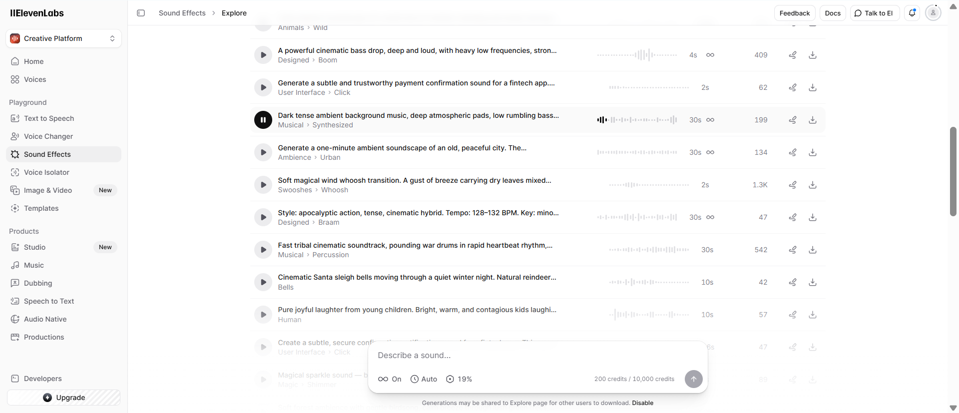 ElevenLabs AI voice generator