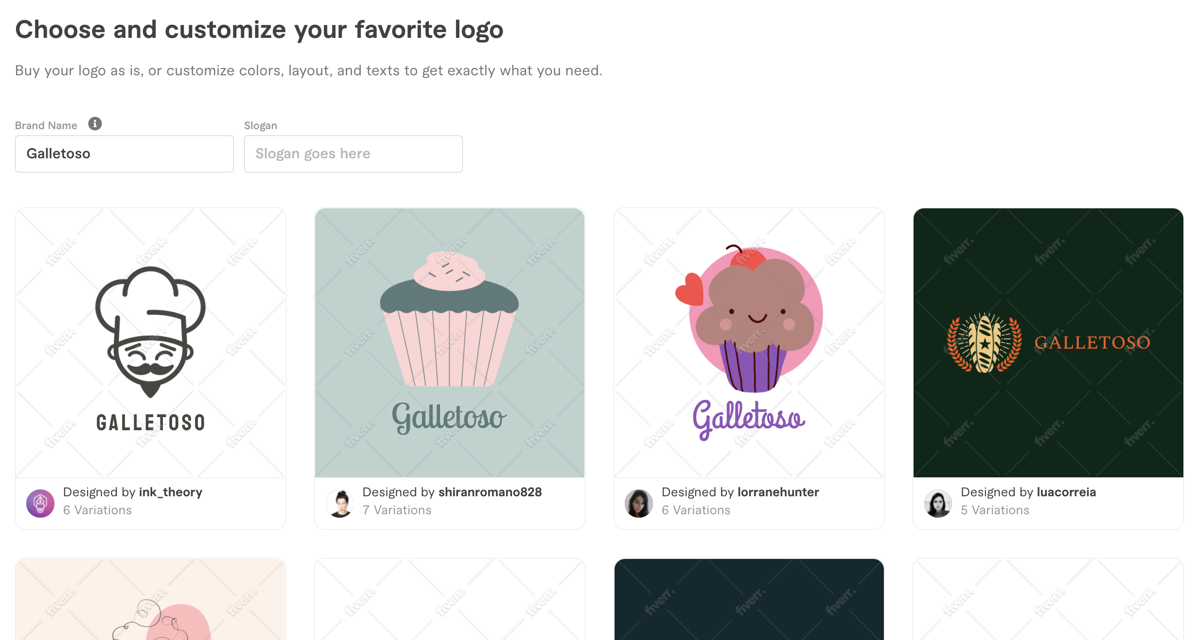 Fiverr Logo Maker - the best AI tool for logo making