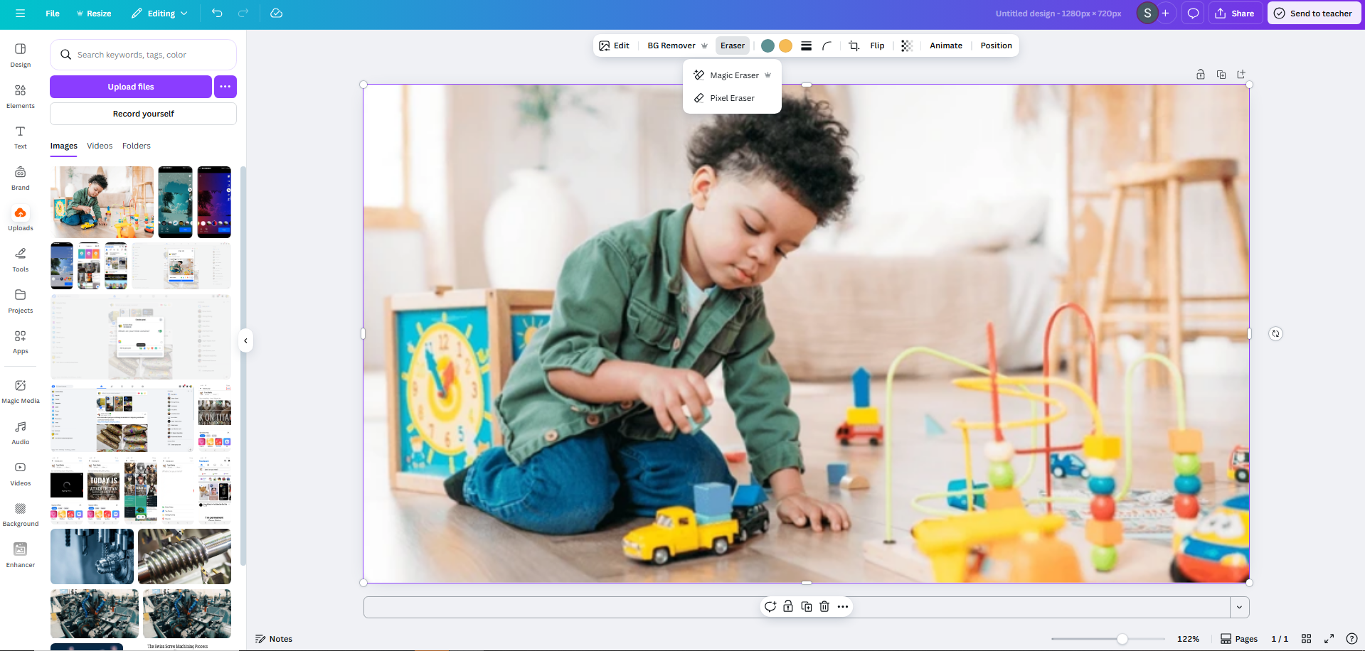 Use Canva's AI and creative tools