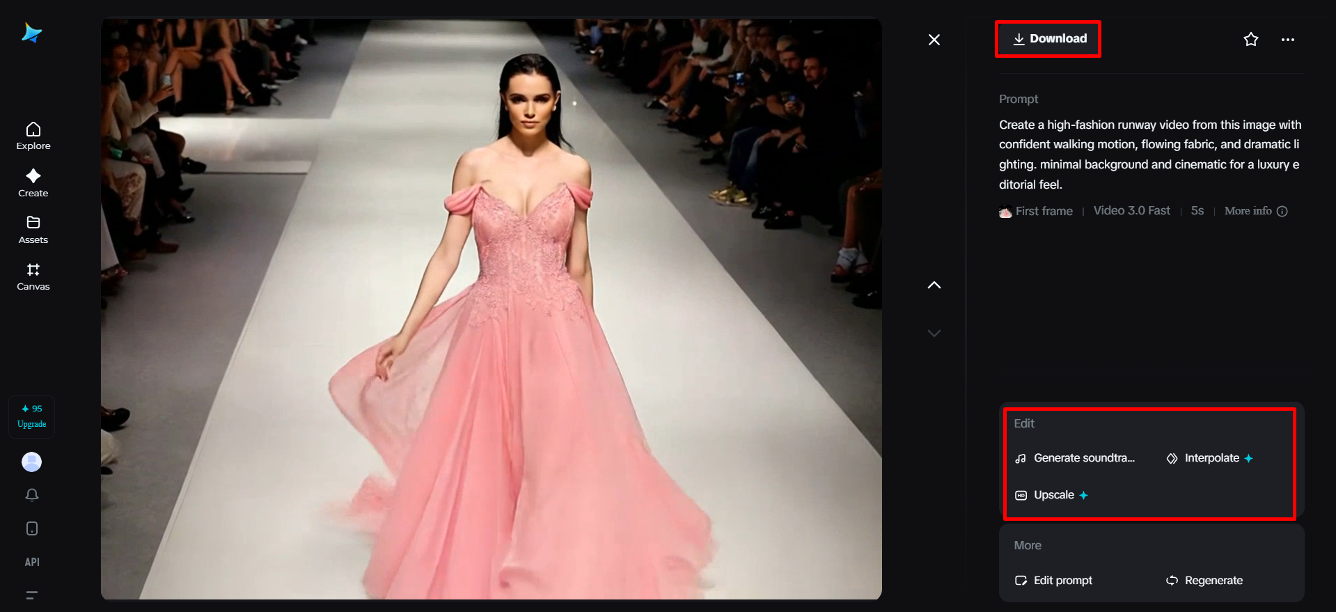 Personalizarea și descărcarea videoclipului