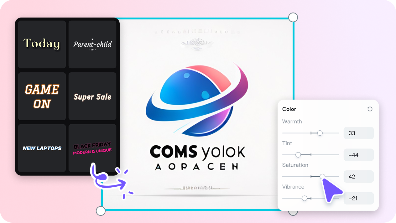 Customizable Fonts and Vibrant Color Options