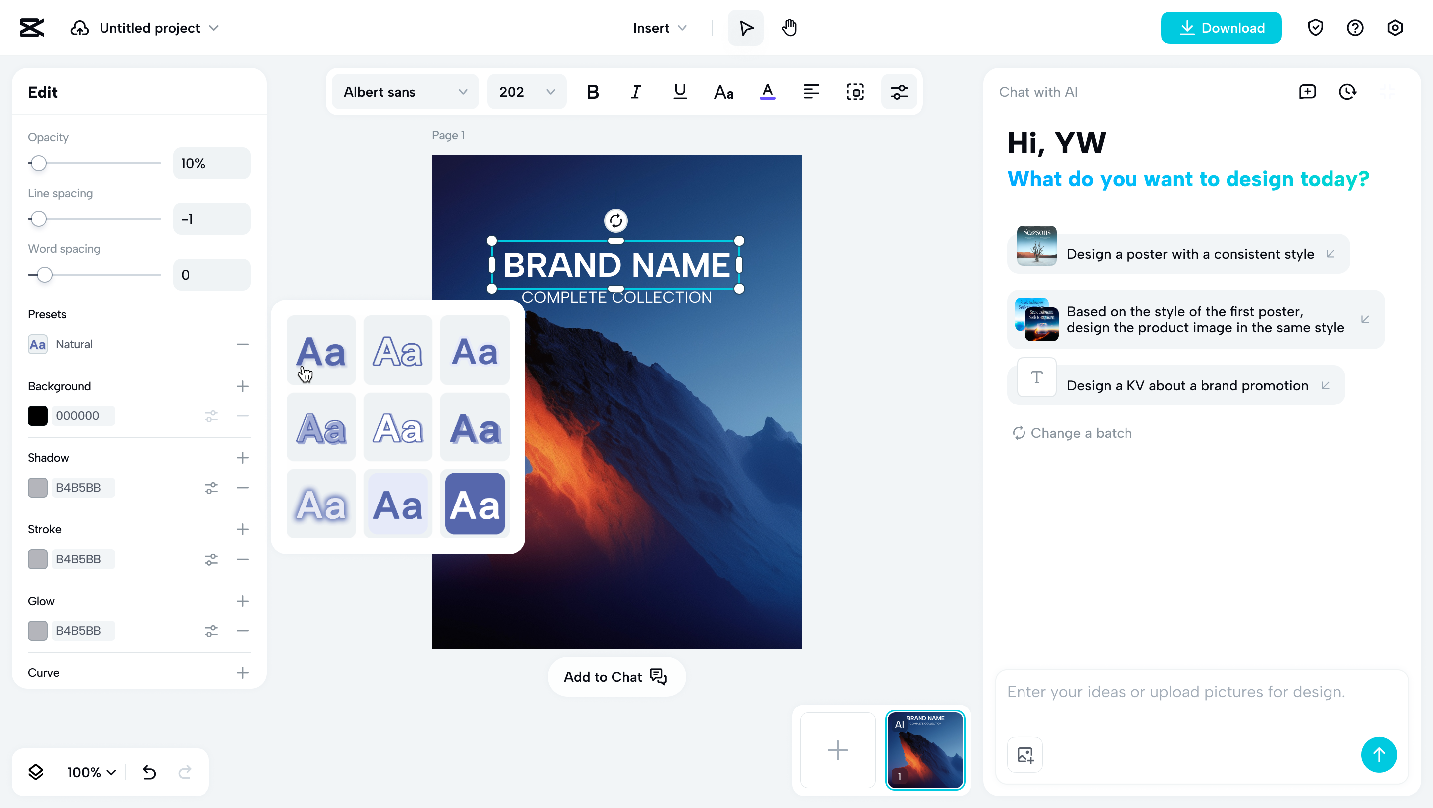 Preserve original details but generate new style
