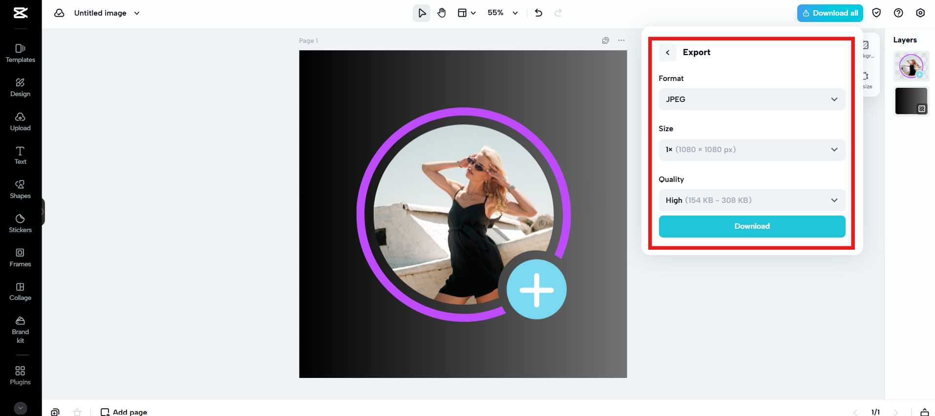 Preview and download