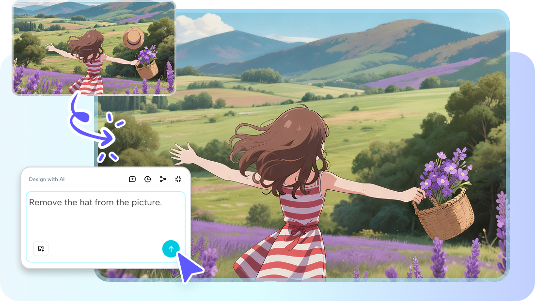 Edit and refine anime artwork using AI tools