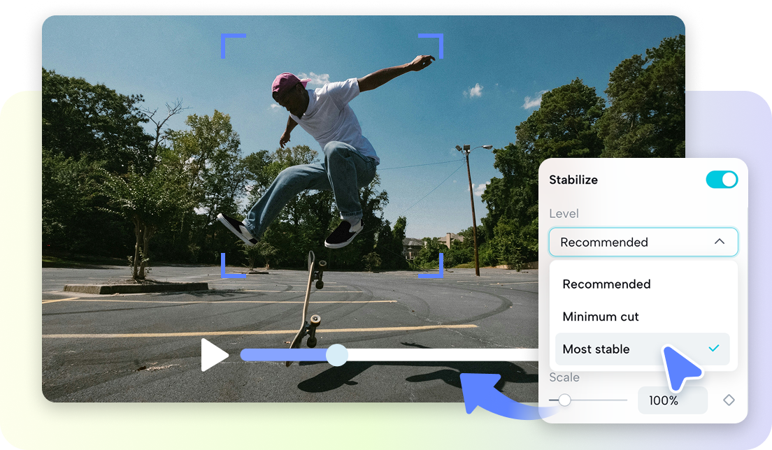 Mobile footage stabilization