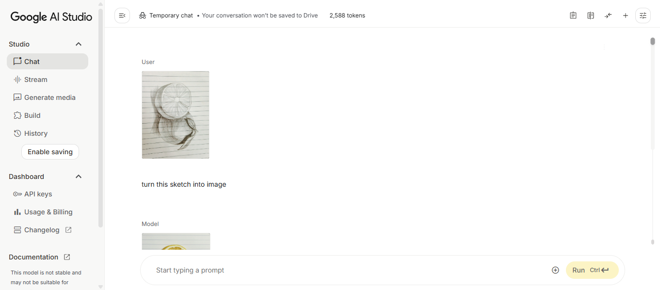 Turn sketch into image
