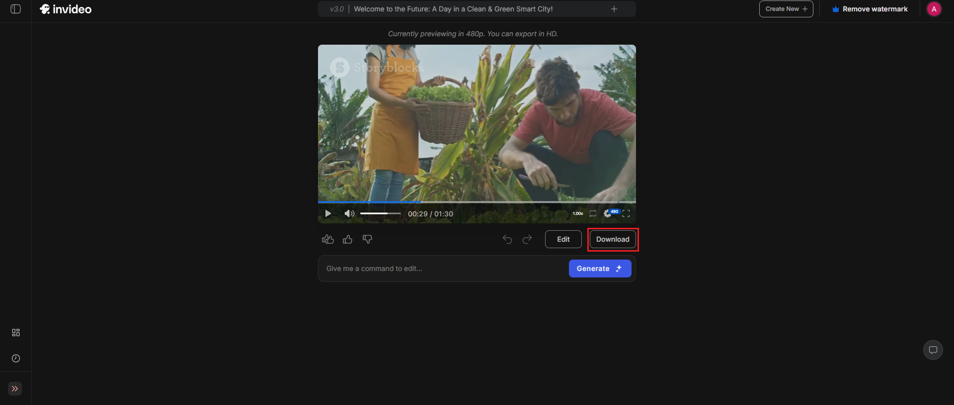 prompt to youtube video