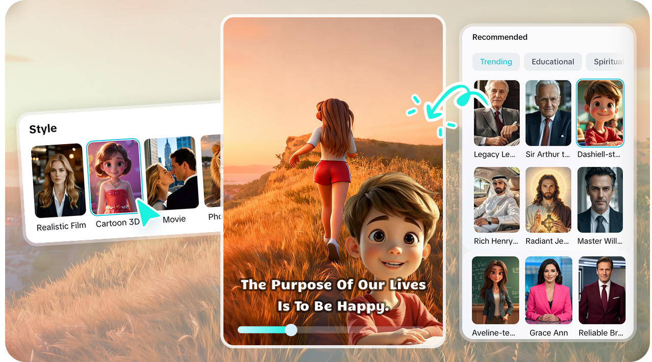 Generuj filmy TikTok z różnymi konfigurowalnymi opcjami