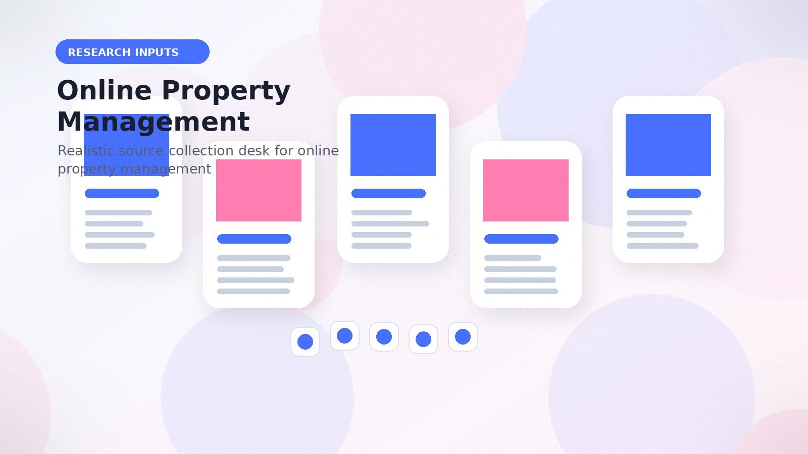 Online Property Management realistic research inputs visual for online property management