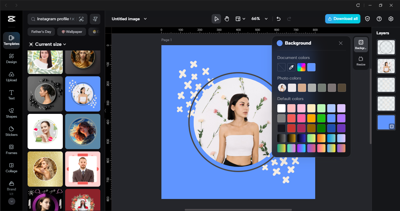 Editing interface of the CapCut desktop video editor