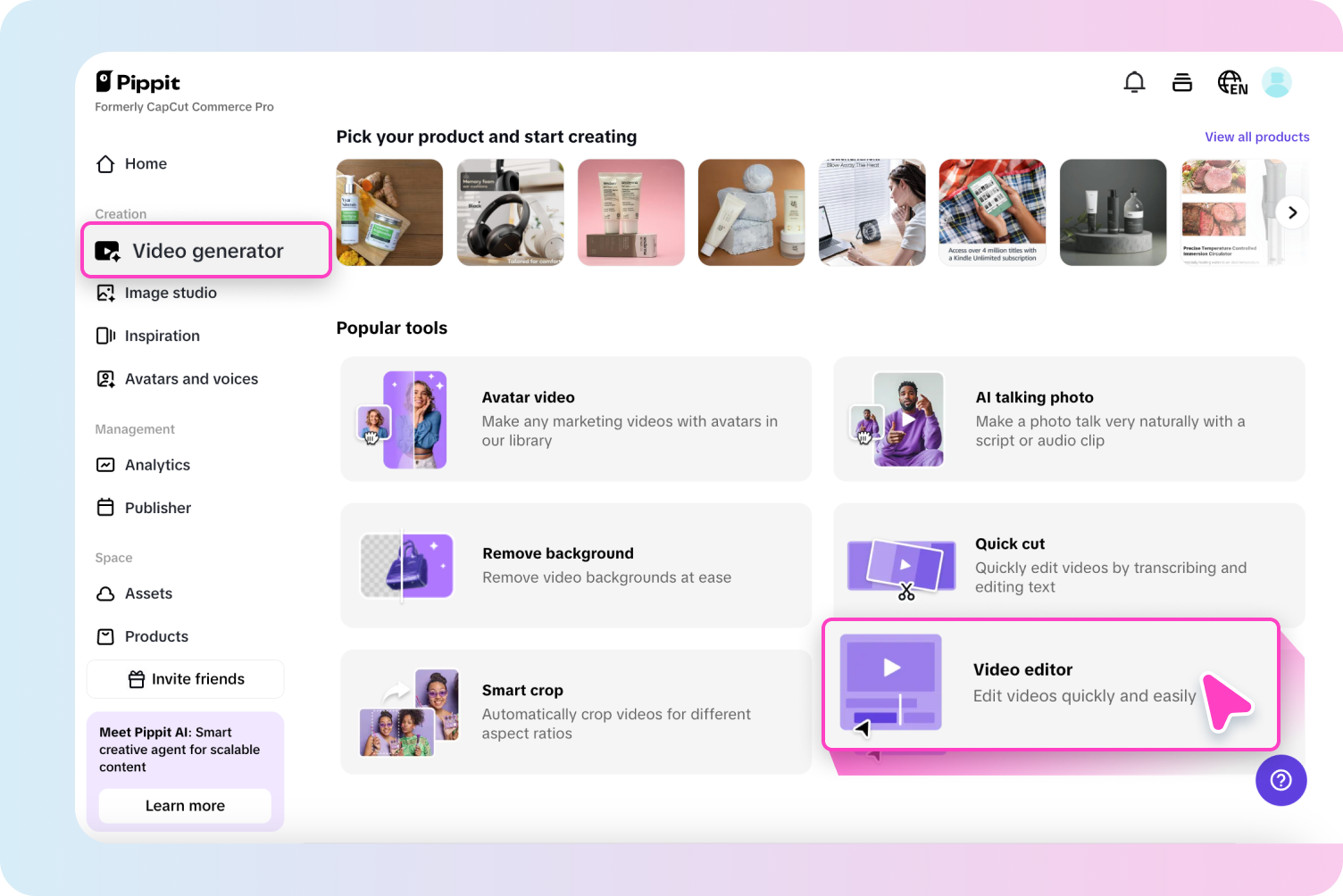 AI-powered video generation