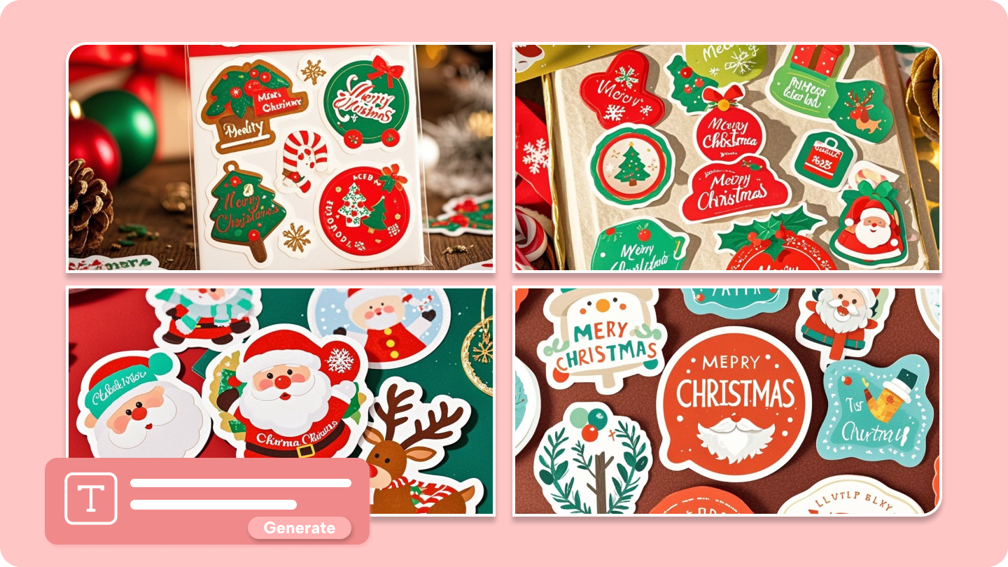 可列印的聖誕貼紙