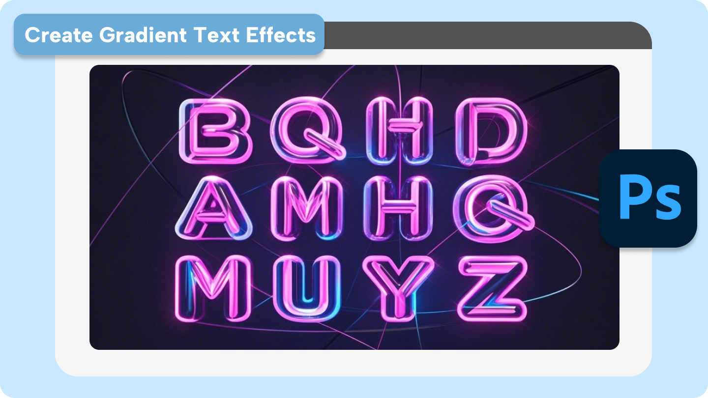 how to add a gradient to text in photoshop