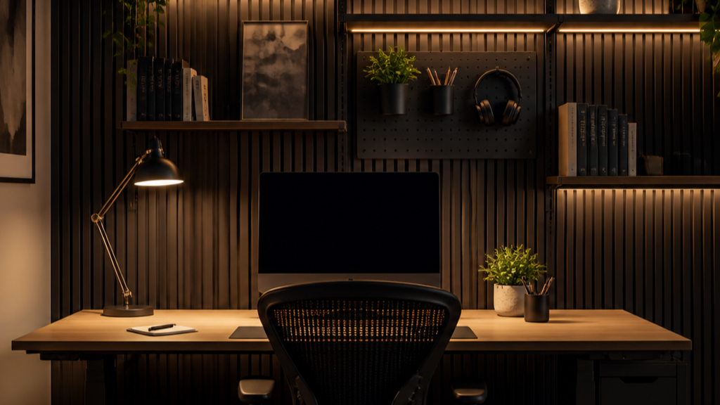 Creative Desk Design prompt 3 original 16:9 visual