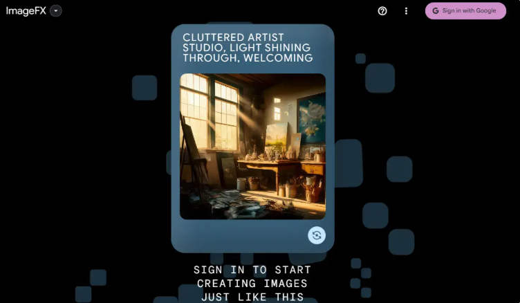 Visiting the Google ImageFX website