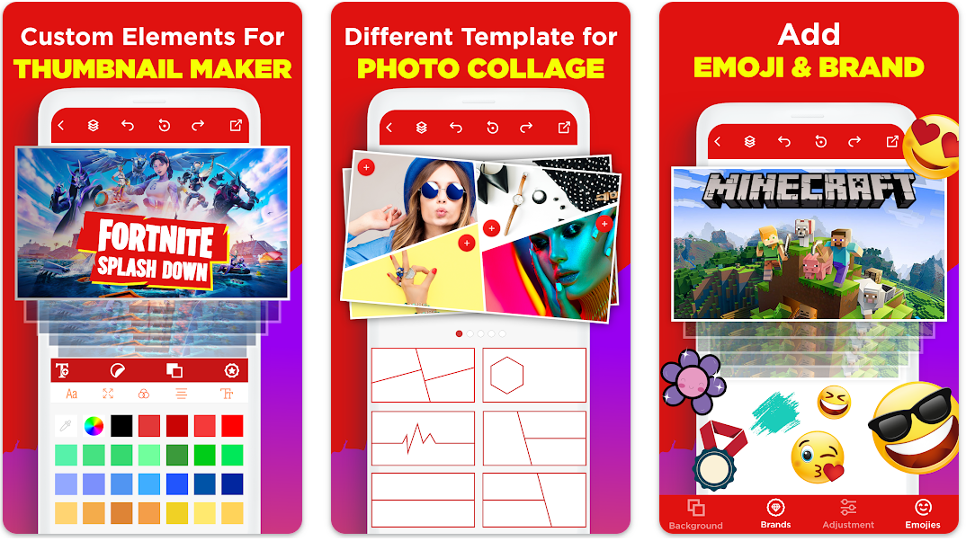 Oberfläche von Thumbnail Maker – ein effizienter YouTube-Profilbild-Ersteller