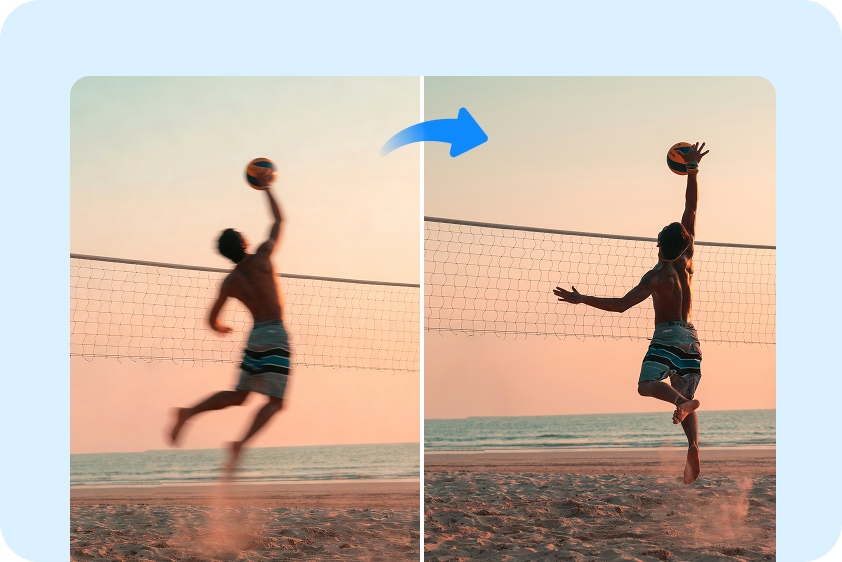 Slow-motion enhancement with optical flow