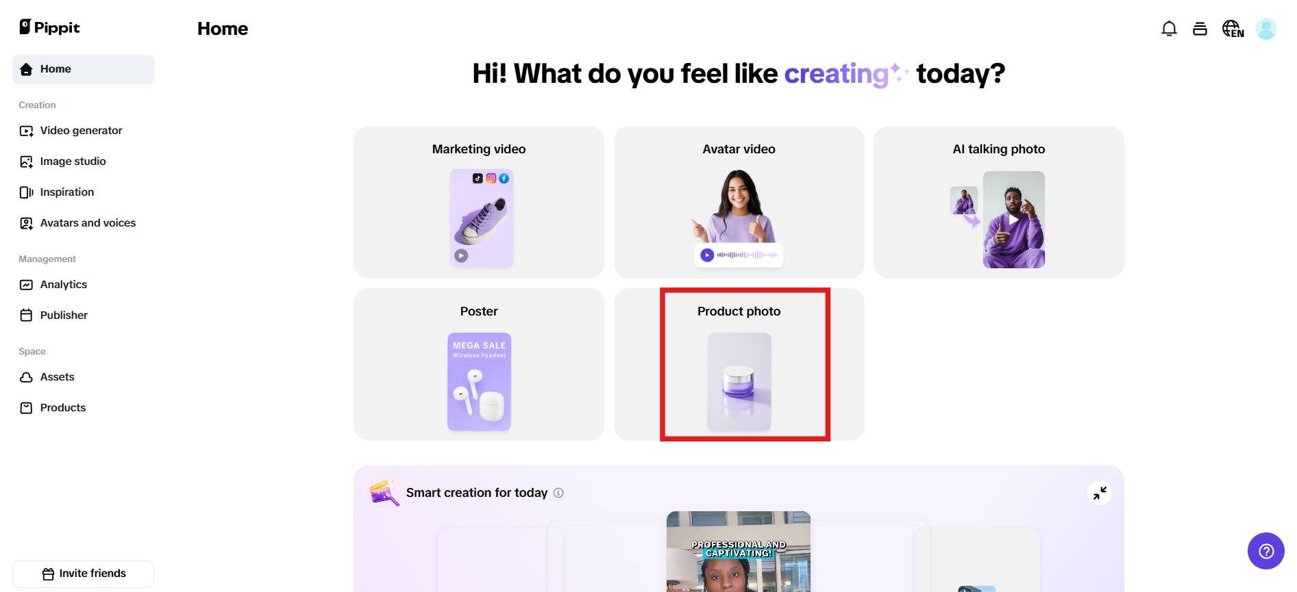 Access product photo feature