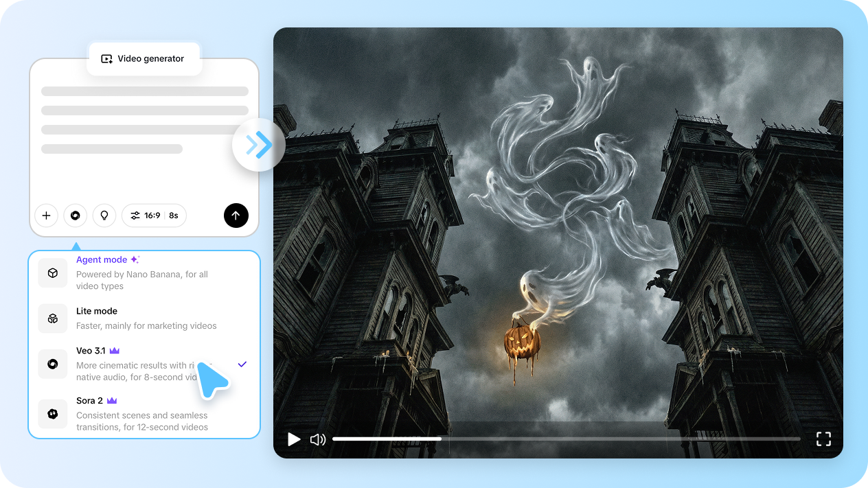Create eerie Halloween videos