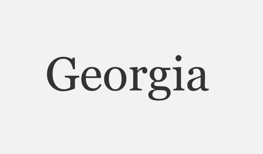 What is a Georgian font
