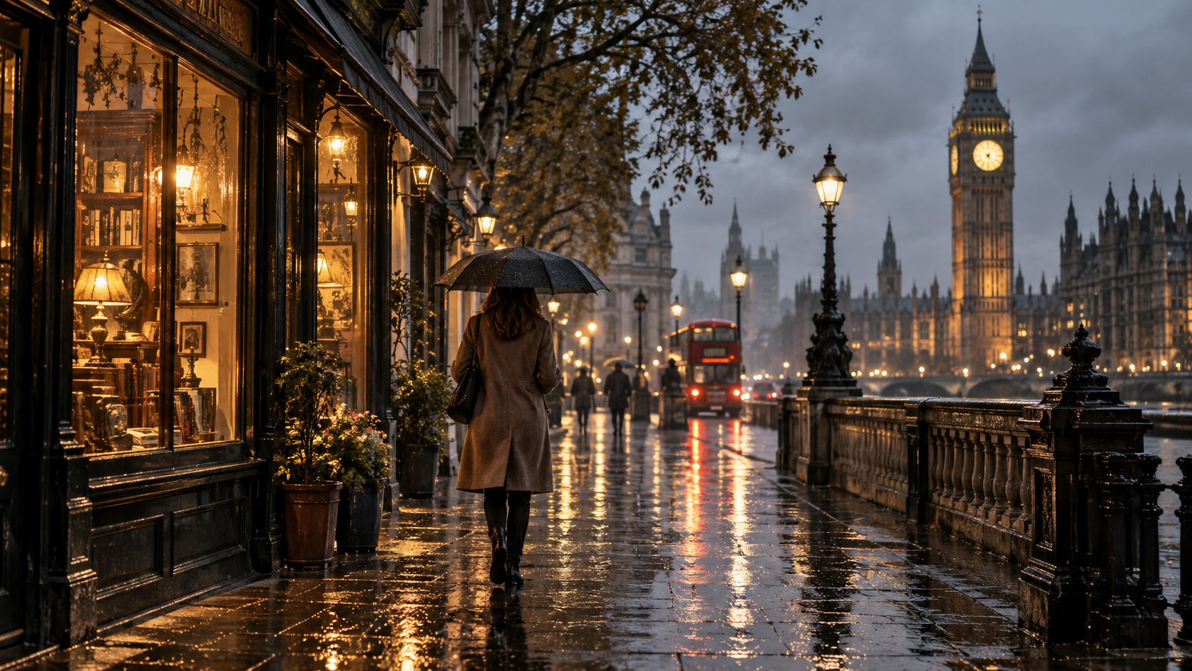 un suggestivo risultato immediato condivisibile della scena della città AI di Londra