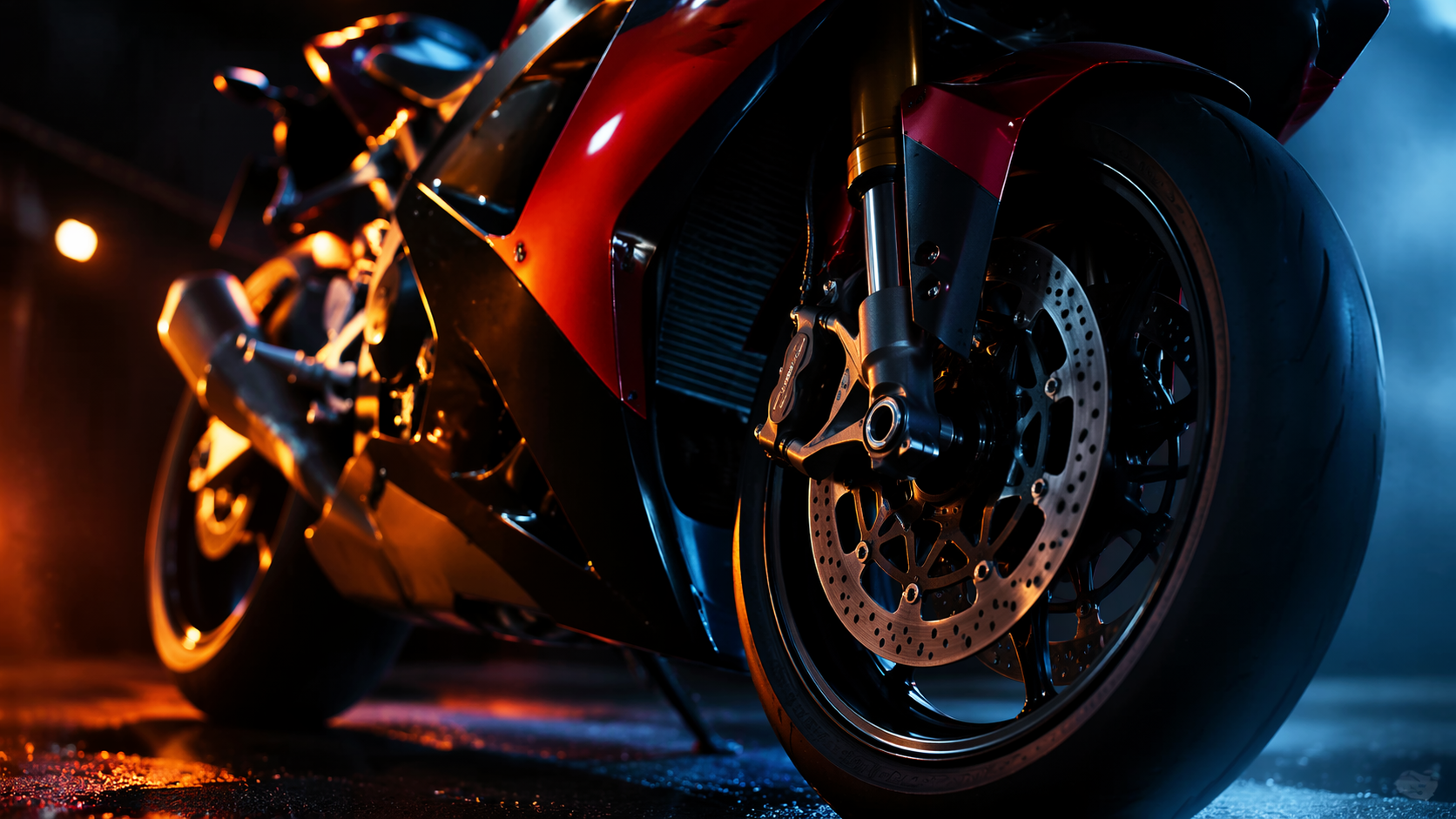 Dreamina sportbike AI แจ้งตัวอย่างพร้อมท์ 5: โคลสอัพแนวคิดแอโรไดนามิก
