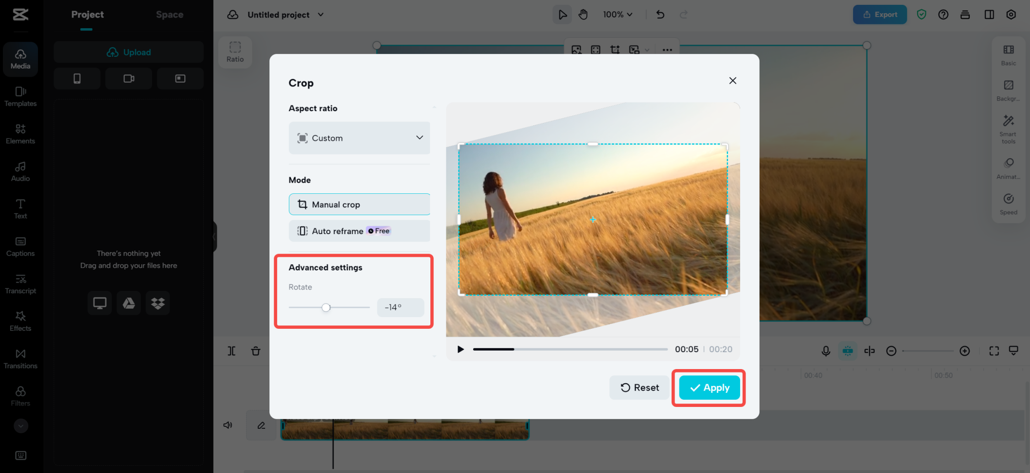  Rotating a video