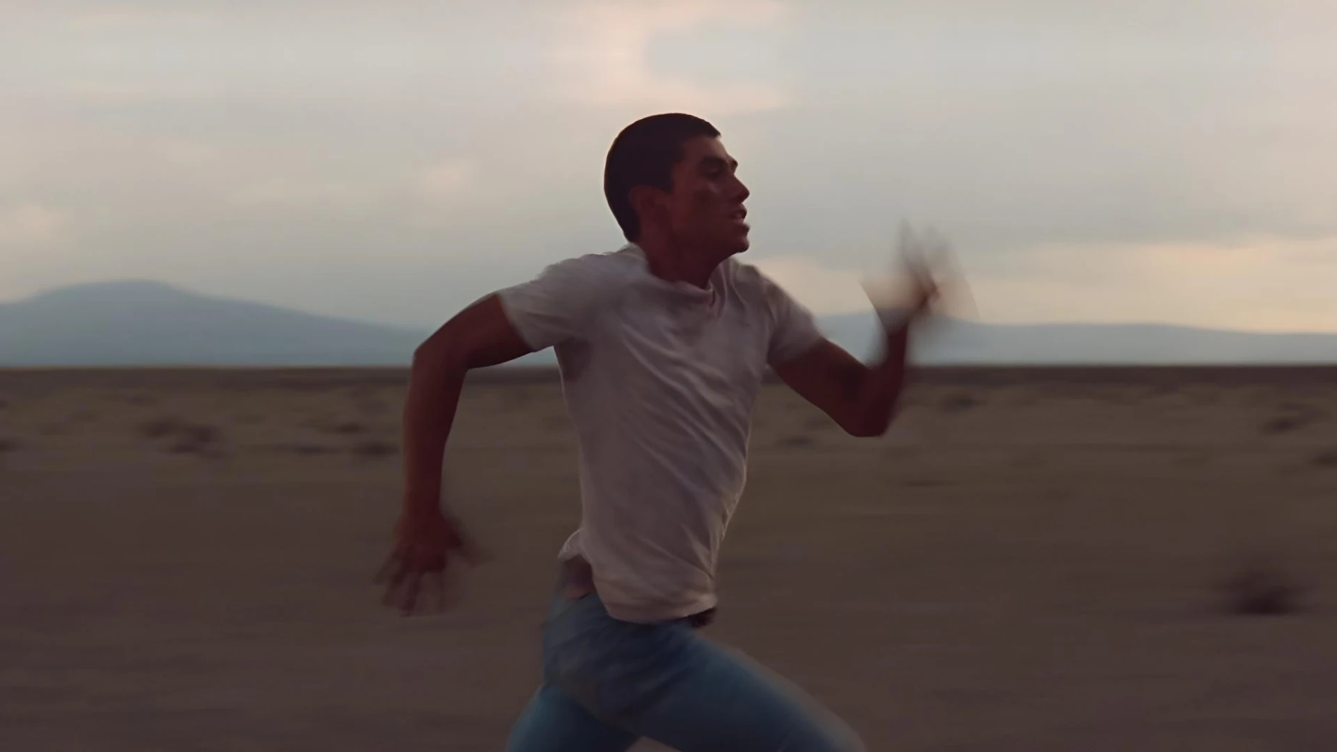 Boom shot following subject in motion