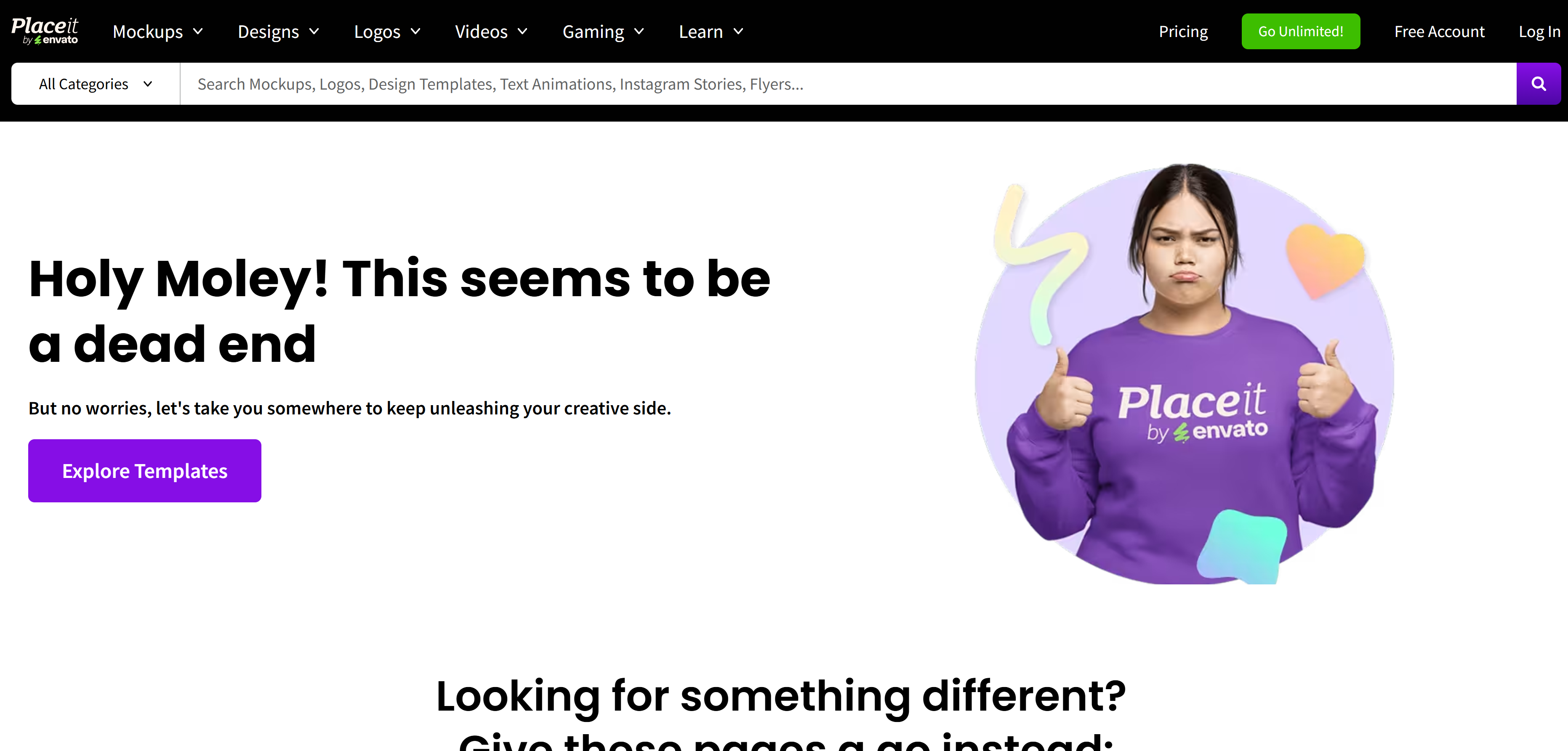 Placeit homepage