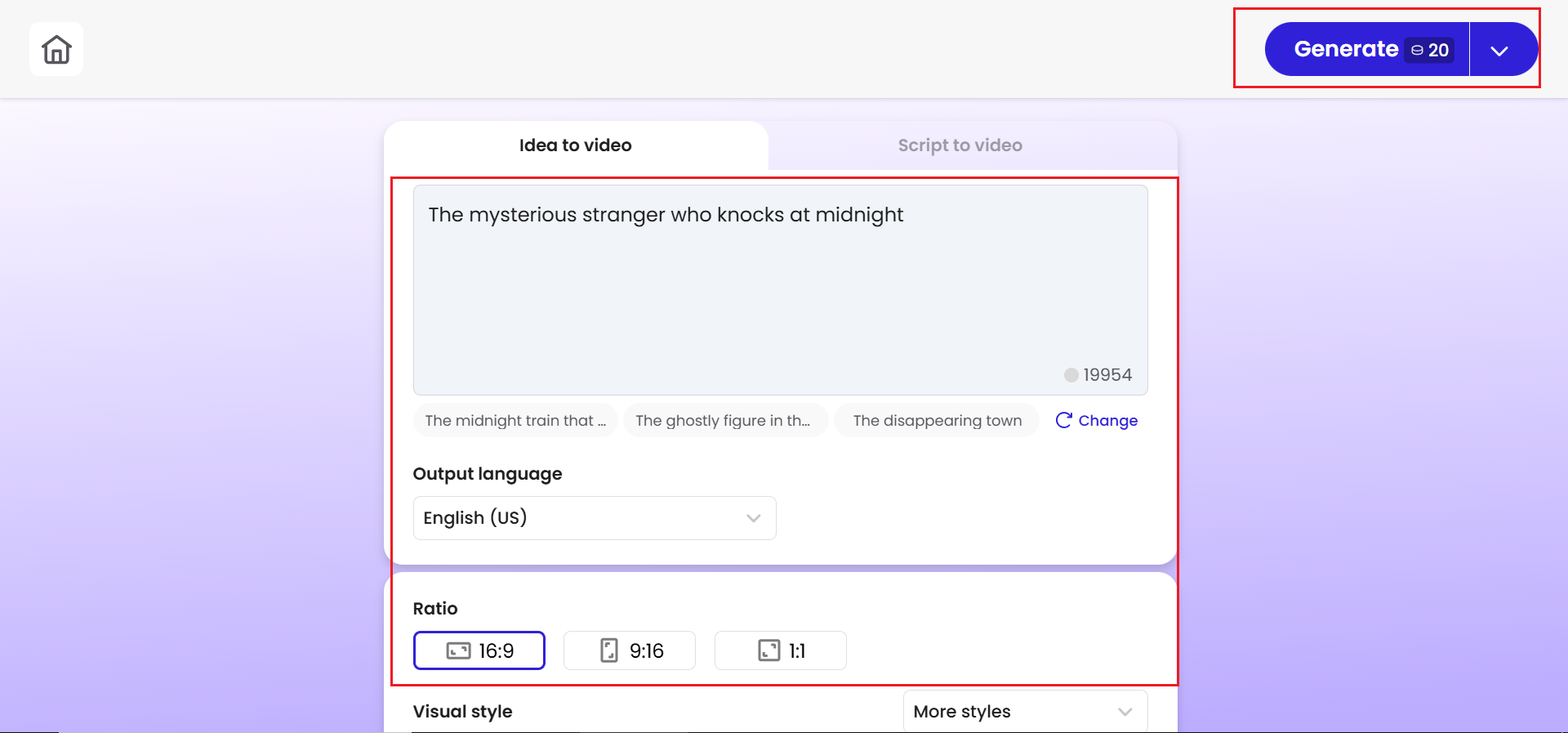 Generate and customize