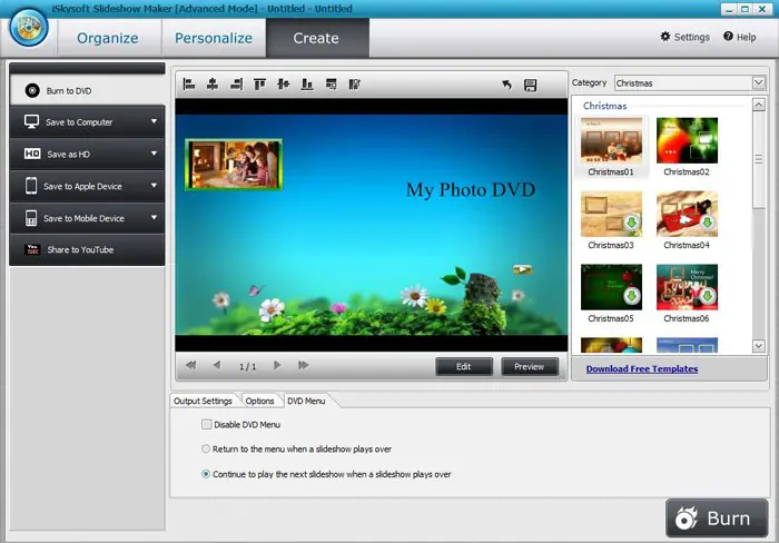 iSkysoft slideshow maker for Mac