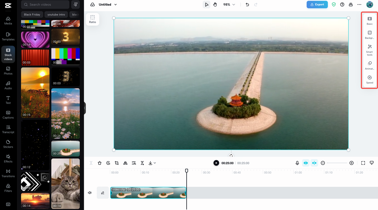 edit the video