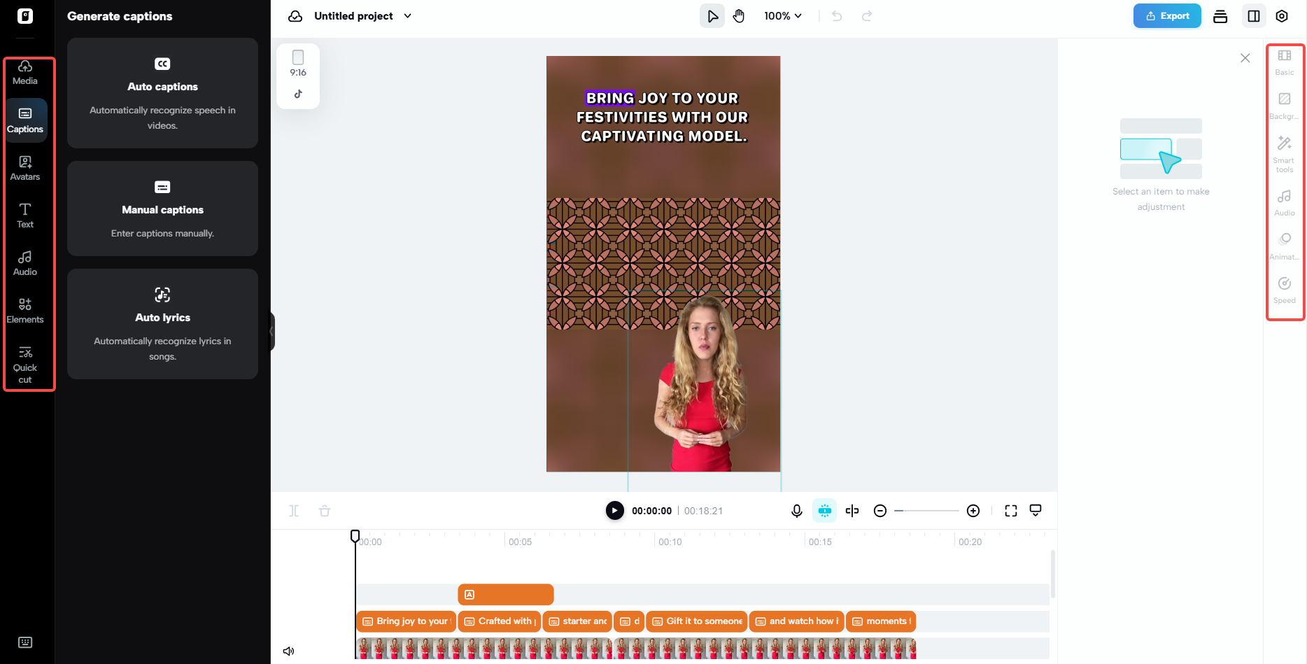 Edite mais para refinar o vídeo.
