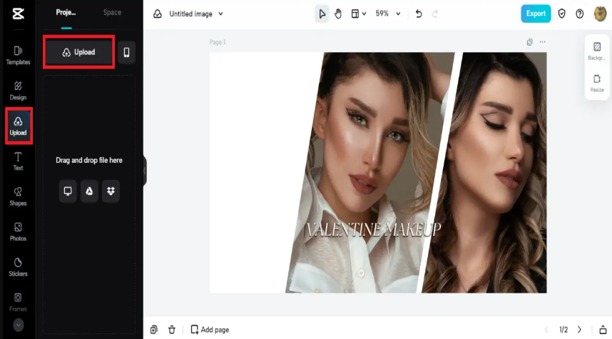 Sign up and upload