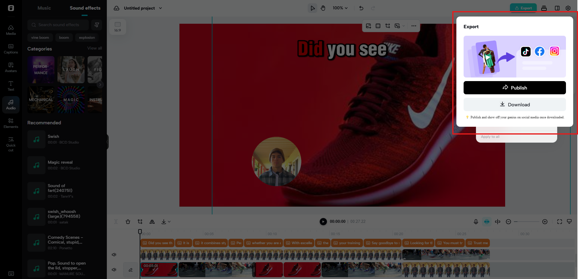 Xuất video của bạn