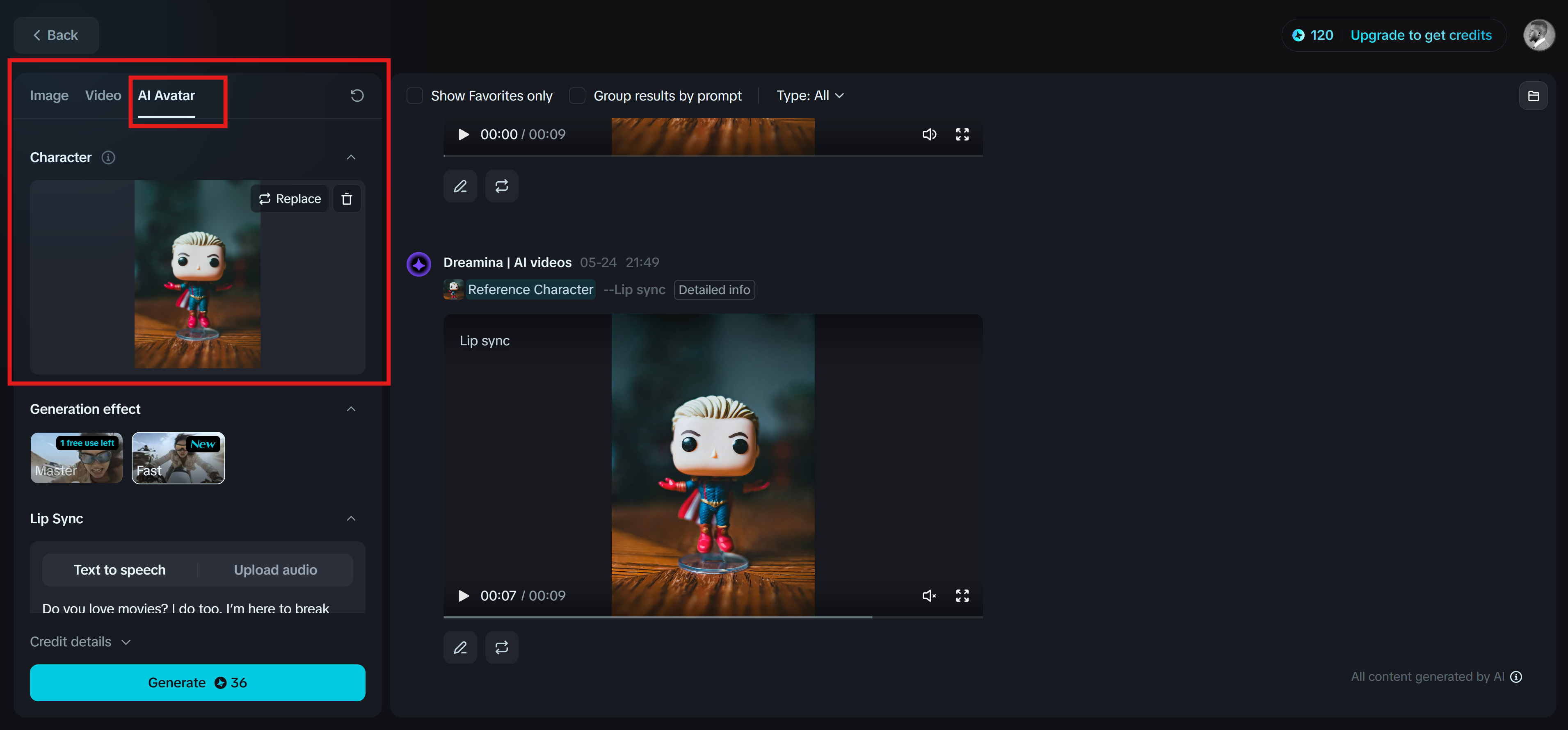Dreamina: Gambar untuk avatar berbicara