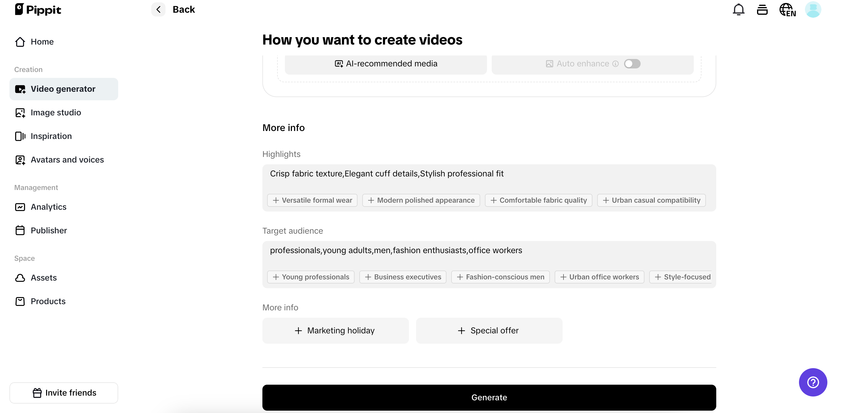 Customize your video content