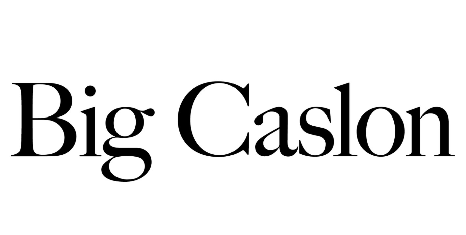 What makes the Big Caslon font unique