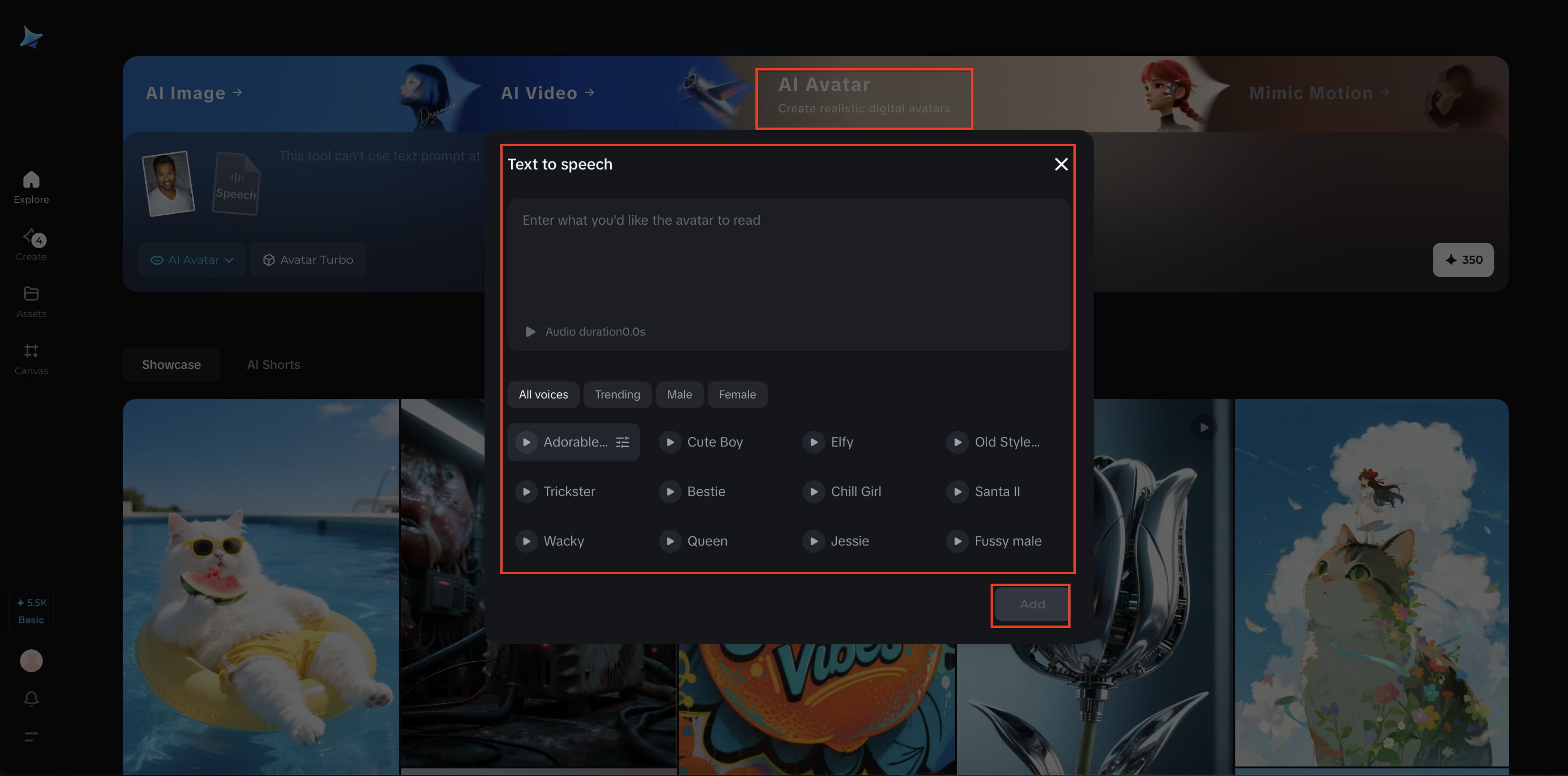 Upload image and text