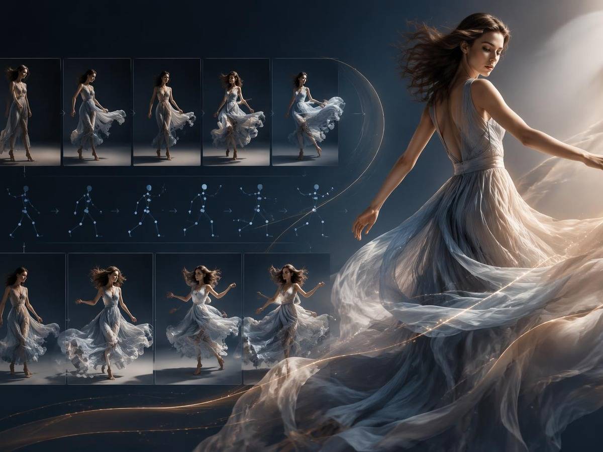 fashion model motion transfer AI prompt cover 3 in 4:3