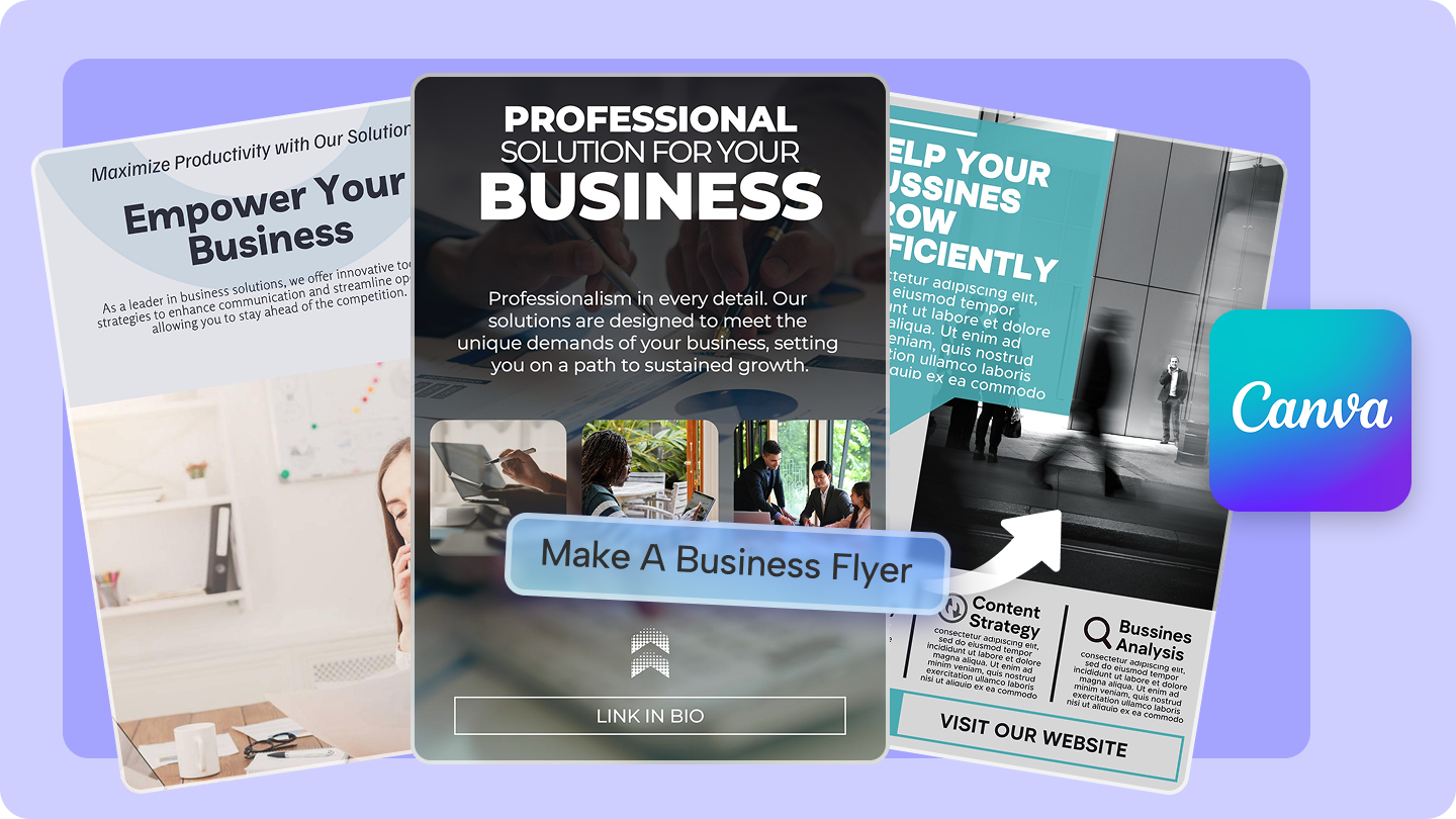Редактор флаєрів Canva
