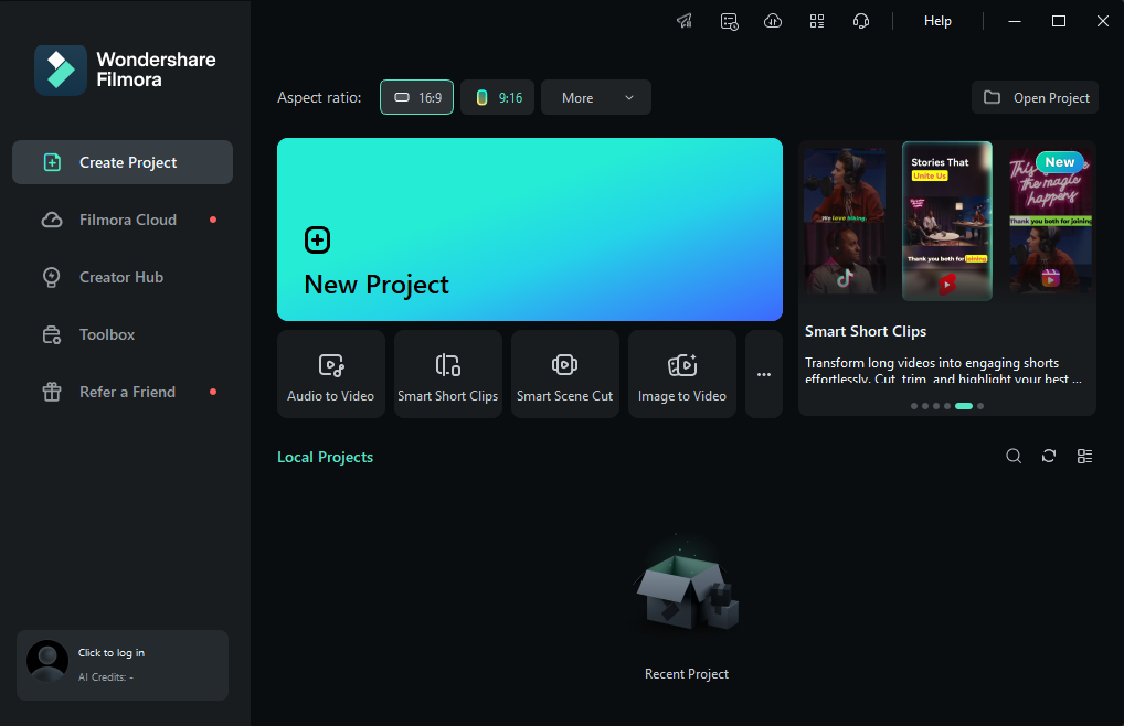 Create a new project